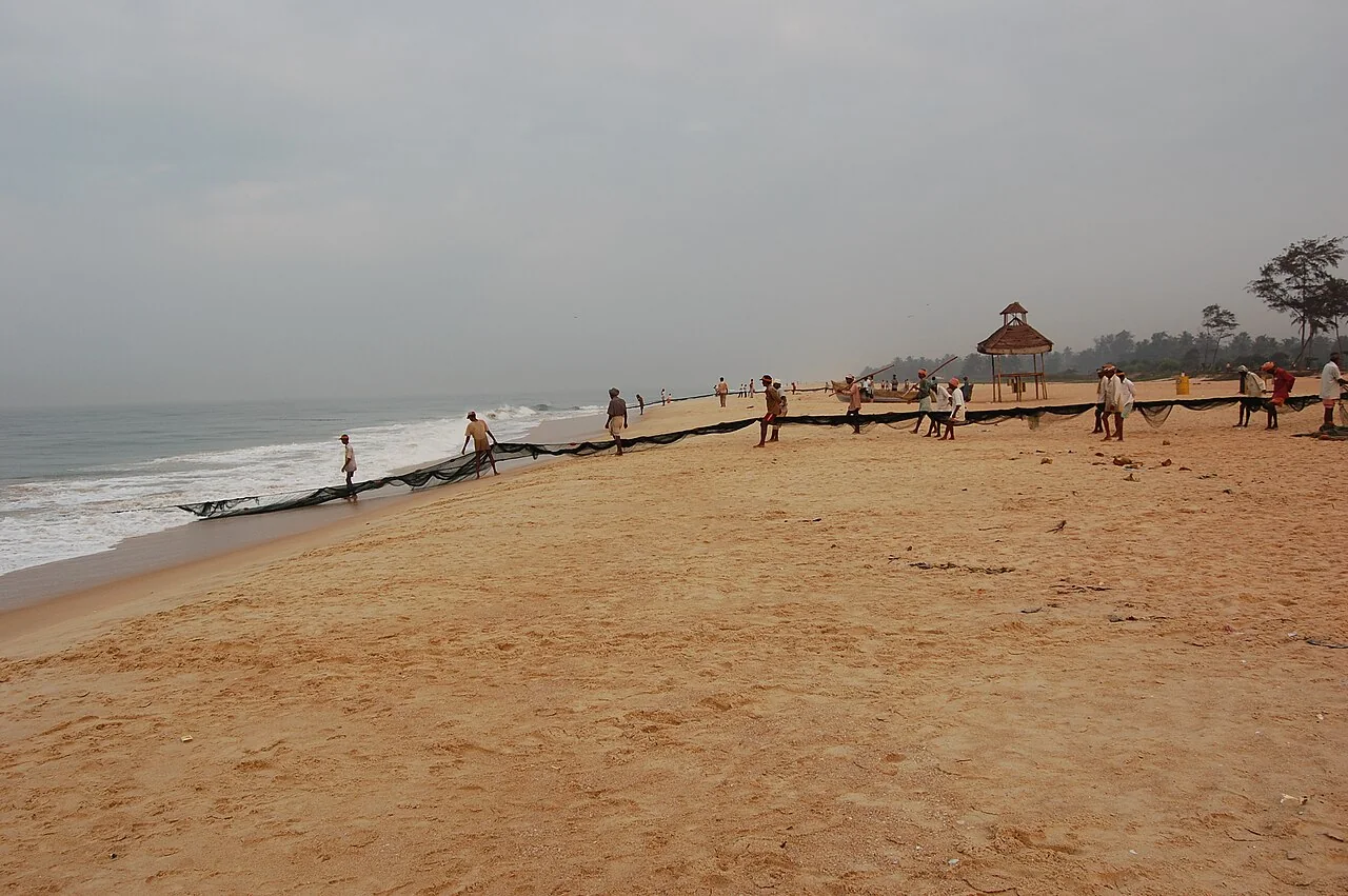 Fishing at panambur beach